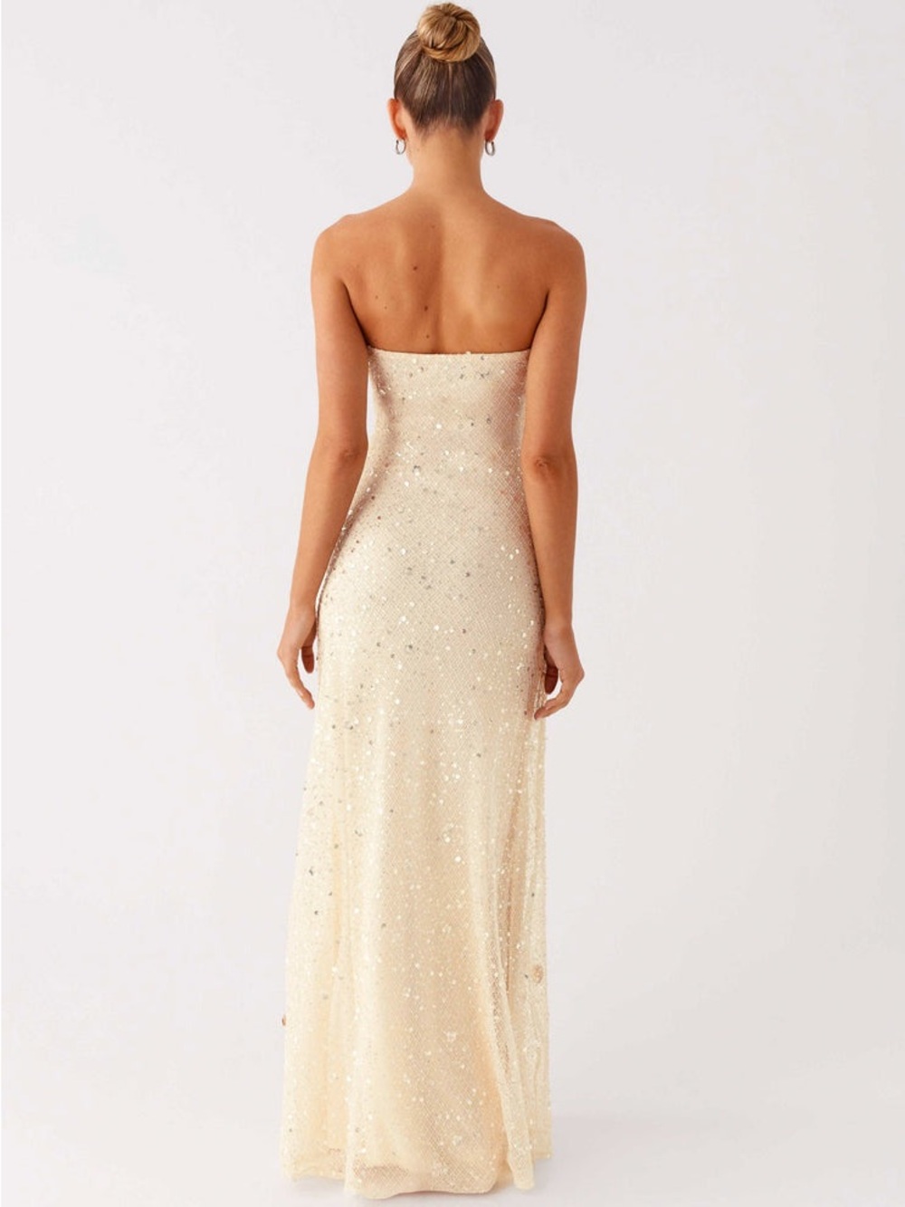 Peppermayo Cream Sequin-Embellished Maxi Dress - Picture 3 of 3